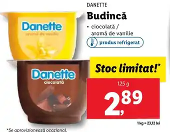 Lidl DANETTE Budincă Ofertă