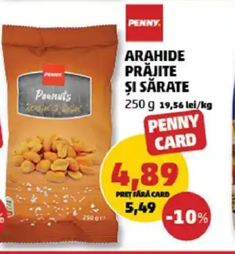 Penny ARAHIDE PRĂJITE ȘI SĂRATE 250 g Ofertă