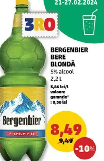 Penny BERGENBIER BERE BLONDĂ Ofertă