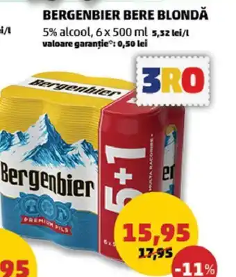 Penny BERGENBIER BERE BLONDĂ Ofertă