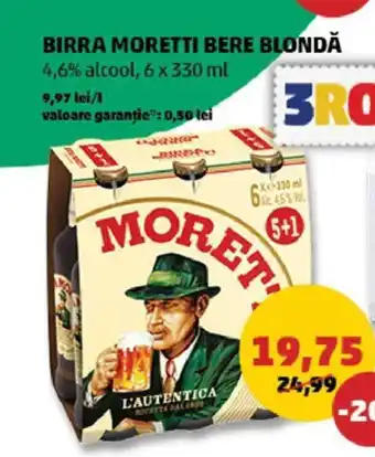 BIRRA MORETTI BERE BLONDĂ