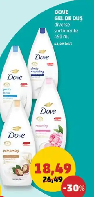 Penny DOVE GEL DE DUȘ Ofertă