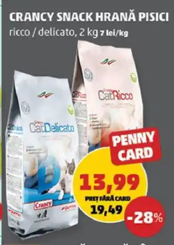 Penny CRANCY SNACK HRANĂ PISICI Ofertă