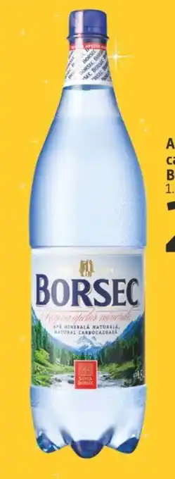 Supeco Apă minerală carbogazoasă BORSEC 1.5 L Ofertă