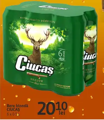 Supeco Bere blondă CIUCAŞ 6 x 0.5 L Ofertă