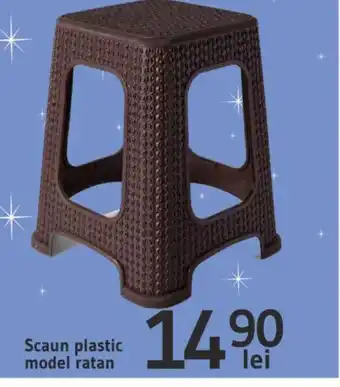 Supeco Scaun plastic model ratan Ofertă