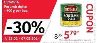 Selgros OLYMPIA Porumb dulce Ofertă