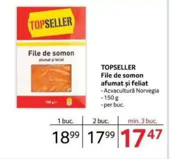 Selgros TOPSELLER File de somon afumat şi feliat Ofertă