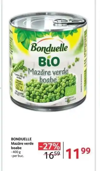 Selgros BONDUELLE Mazăre verde boabe Ofertă