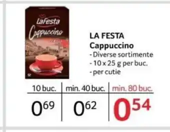 Selgros LA FESTA Cappuccino Ofertă