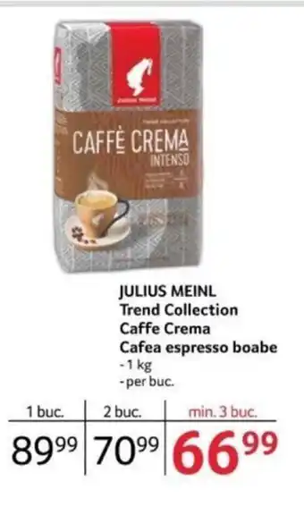Selgros JULIUS MEINL Trend Collection Caffe Crema Cafea espresso boabe Ofertă