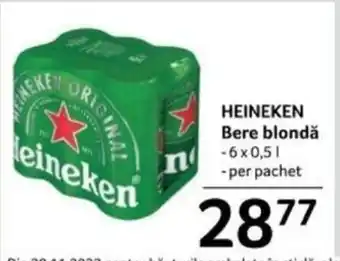 Selgros HEINEKEN Bere blondă Ofertă
