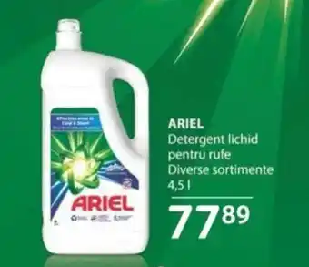 Selgros ARIEL Detergent lichid pentru rufe Diverse sortimente 4,5 l. Ofertă