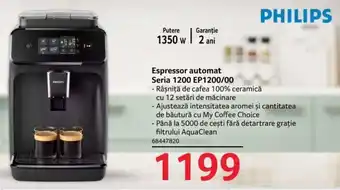 Selgros Espressor automat Seria 1200 EP1200/00 Ofertă