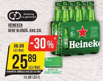 HEINEKEN BERE BLONDĂ, 6X0.33L