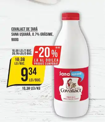 Mega Image COVALACT DE TARĂ SANA UȘOARĂ, 0.7% GRĂSIME, 900G Ofertă