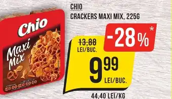 Mega Image CHIO CRACKERS MAXI MIX, 225G Ofertă