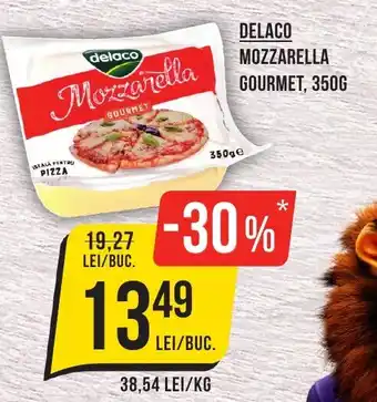 Mega Image DELACO MOZZARELLA GOURMET, 350G Ofertă
