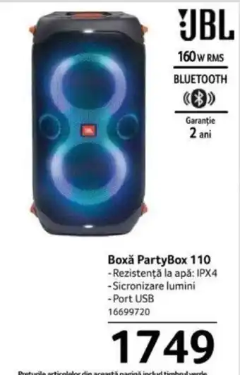 Selgros Boxă PartyBox 110 Ofertă