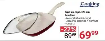 Selgros Grill cu capac 28 cm Marlene Ofertă