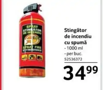 Stingător de incendiu cu spumă