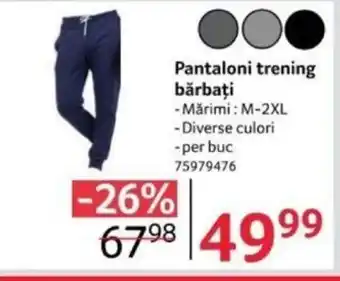 Selgros Pantaloni trening bărbați Ofertă