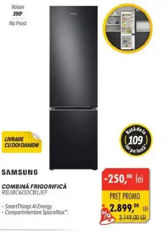 Flanco SAMSUNG COMBINĂ FRIGORIFICĂ RB38C600CB1/EF Ofertă