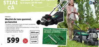 Lidl PARKSIDE Maşină de tuns gazonul, pe benzină Ofertă
