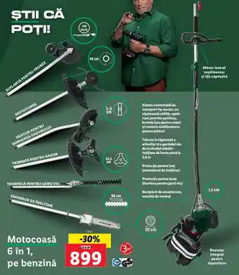 Lidl Motocoasă 6 in 1 pe benzină Ofertă