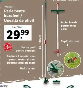 Lidl Perie pentru buruieni / Unealtă de plivit Ofertă