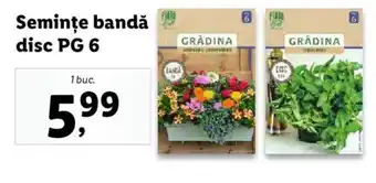 Lidl Semințe bandă disc PG 6 Ofertă