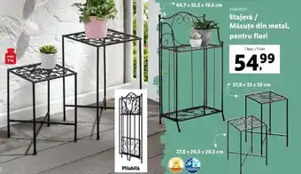 Lidl Etajeră / Măsuțe din metal, pentru flori Ofertă