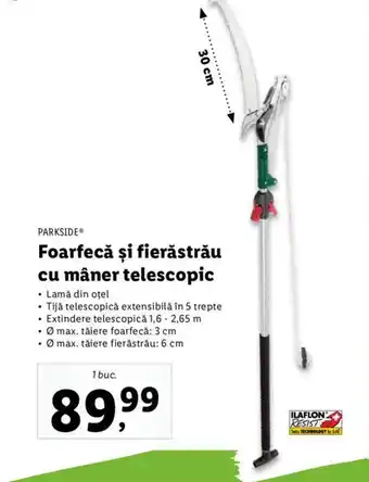 Lidl Foarfecă şi fierăstrău cu mâner telescopic Ofertă