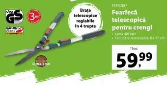 Lidl Foarfecă telescopică pentru crengi Ofertă