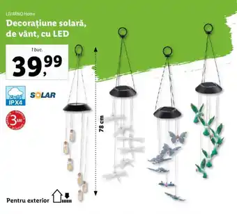 Lidl Decorațiune solară, de vânt, cu LED Ofertă