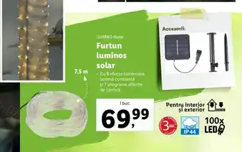 Lidl Furtun luminos solar Ofertă