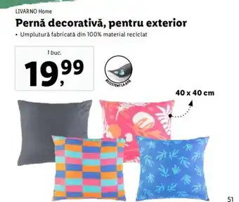 Lidl Pernă decorativă, pentru exterior Ofertă