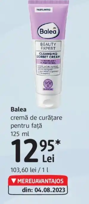 DM Balea cremă de curățare pentru faţă 125 ml Ofertă