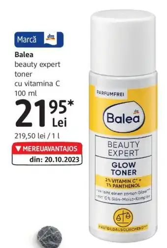 DM Balea beauty expert toner cu vitamina C 100 ml Ofertă