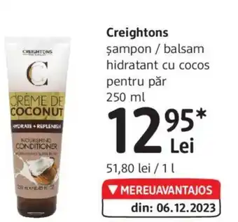 DM Creightons şampon / balsam hidratant cu cocos pentru păr 250 ml Ofertă