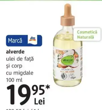 DM Alverde ulei de faţă şi corp cu migdale 100 ml Ofertă