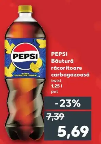 Kaufland PEPSI Băutură răcoritoare carbogazoasă twist 1.25 l. Ofertă
