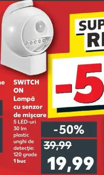 Kaufland SWITCH ON Lampă cu senzor de mişcare Ofertă