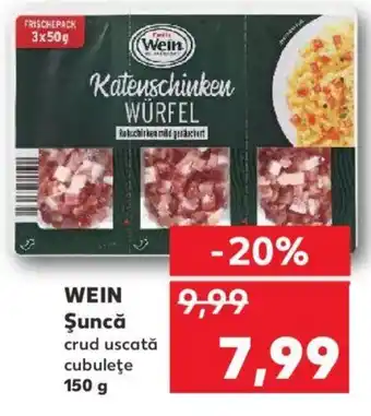 Kaufland WEIN Şuncă crud uscată cubuleţe 150 g Ofertă