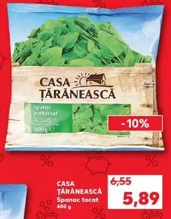 Kaufland CASA ŢĂRĂNEASCĂ Spanac tocat 400 g Ofertă