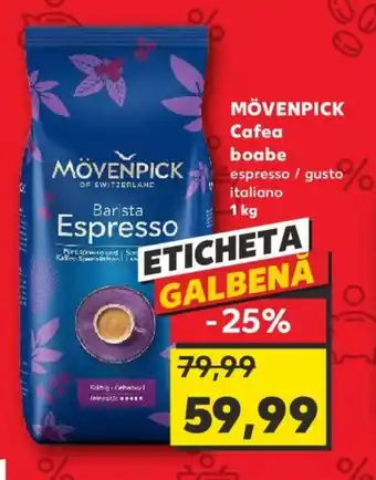 Kaufland MÖVENPICK Cafea boabe espresso / gusto italiano 1 kg Ofertă
