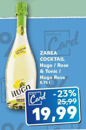 Kaufland ZAREA COCKTAIL Hugo / Rose & Tonic / Hugo Rose 0,75 L Ofertă