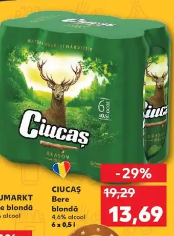 Kaufland CIUCAŞ Bere blondă Ofertă