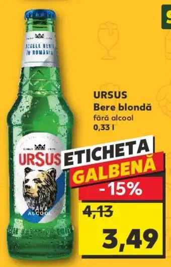 Kaufland URSUS Bere blondă Ofertă