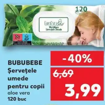 Kaufland BUBUBEBE Şerveţele umede pentru copii Ofertă